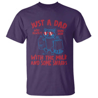 Just Dad Who Always Came Back With The Milk T Shirt Funny Raccoon Dad