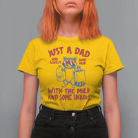 Just Dad Who Always Came Back With The Milk T Shirt For Women Funny Raccoon Dad