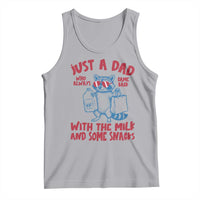 Just Dad Who Always Came Back With The Milk Tank Top Funny Raccoon Dad