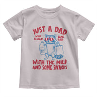 Just Dad Who Always Came Back With The Milk Toddler T Shirt Funny Raccoon Dad