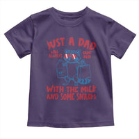 Just Dad Who Always Came Back With The Milk Toddler T Shirt Funny Raccoon Dad