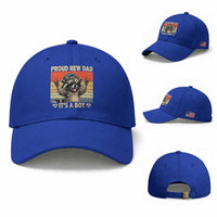 Proud New Dad It's A Boy Baseball Cap Funny Raccoon Humor Father's Day