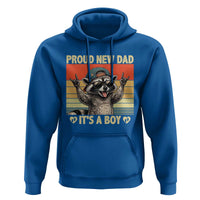 Proud New Dad It's A Boy Hoodie Funny Raccoon Humor Father's Day