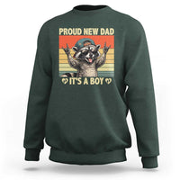Proud New Dad It's A Boy Sweatshirt Funny Raccoon Humor Father's Day