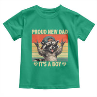 Proud New Dad It's A Boy Toddler T Shirt Funny Raccoon Humor Father's Day