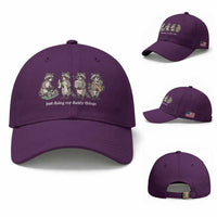 Funny Raccoon Dad Baseball Cap Just Doing My Daddy Things