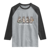Funny Raccoon Dad Raglan Shirt Just Doing My Daddy Things