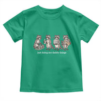 Funny Raccoon Dad Toddler T Shirt Just Doing My Daddy Things