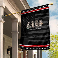 Funny Raccoon Dad Patriotic Garden Flag Just Doing My Daddy Things
