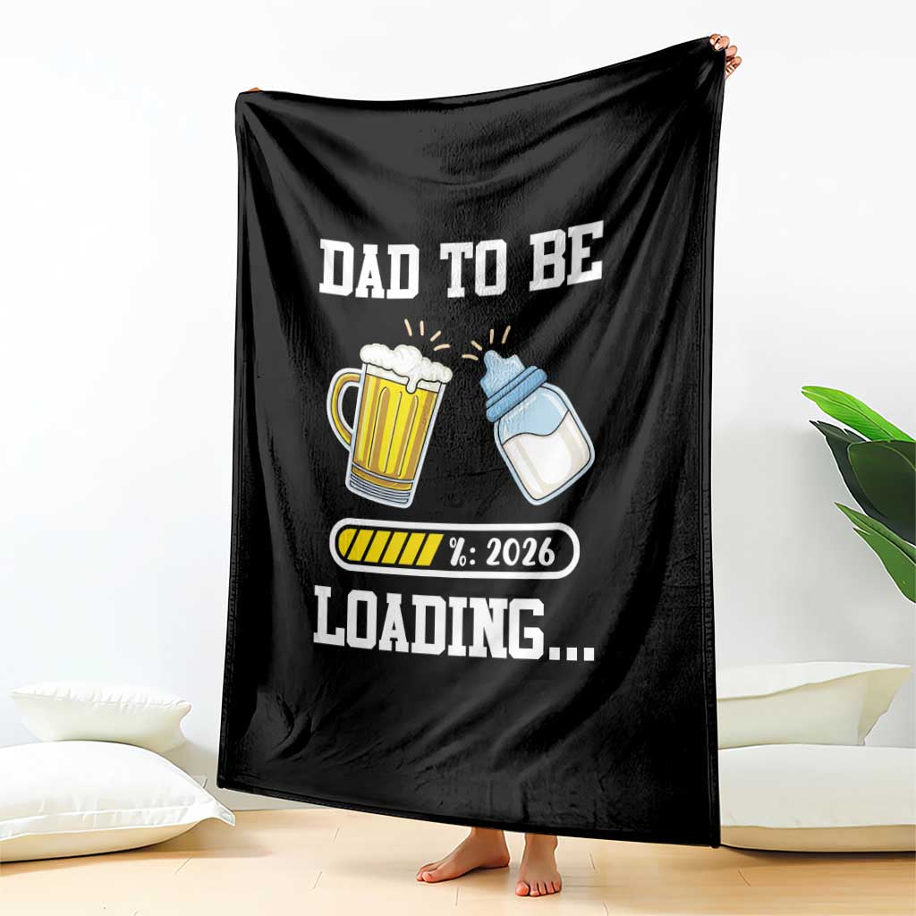 Dad to Be 2026 Throw Blanket Funny Pregnancy Reveal