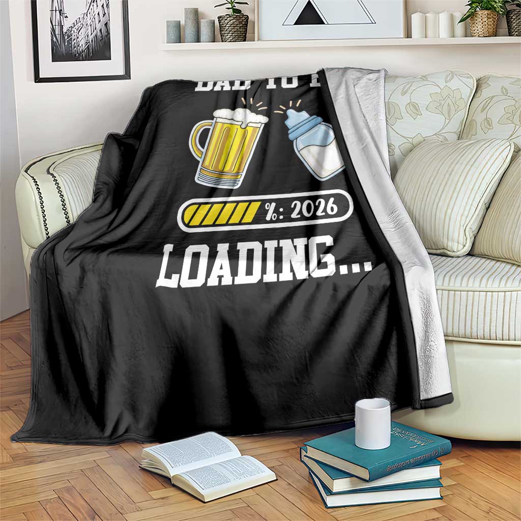 Dad to Be 2026 Throw Blanket Funny Pregnancy Reveal