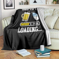 Dad to Be 2026 Throw Blanket Funny Pregnancy Reveal