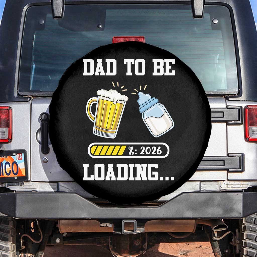 Dad to Be 2026 Spare Tire Cover Funny Pregnancy Reveal