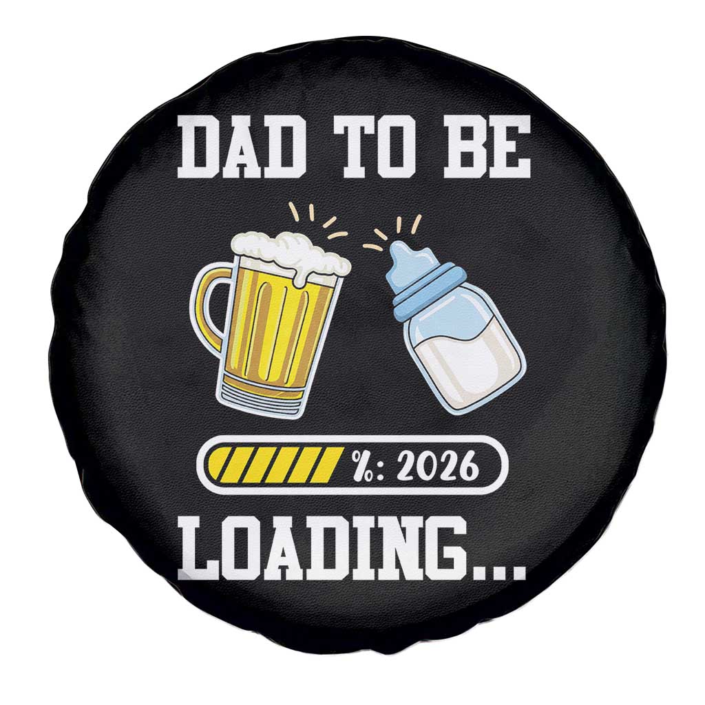 Dad to Be 2026 Spare Tire Cover Funny Pregnancy Reveal