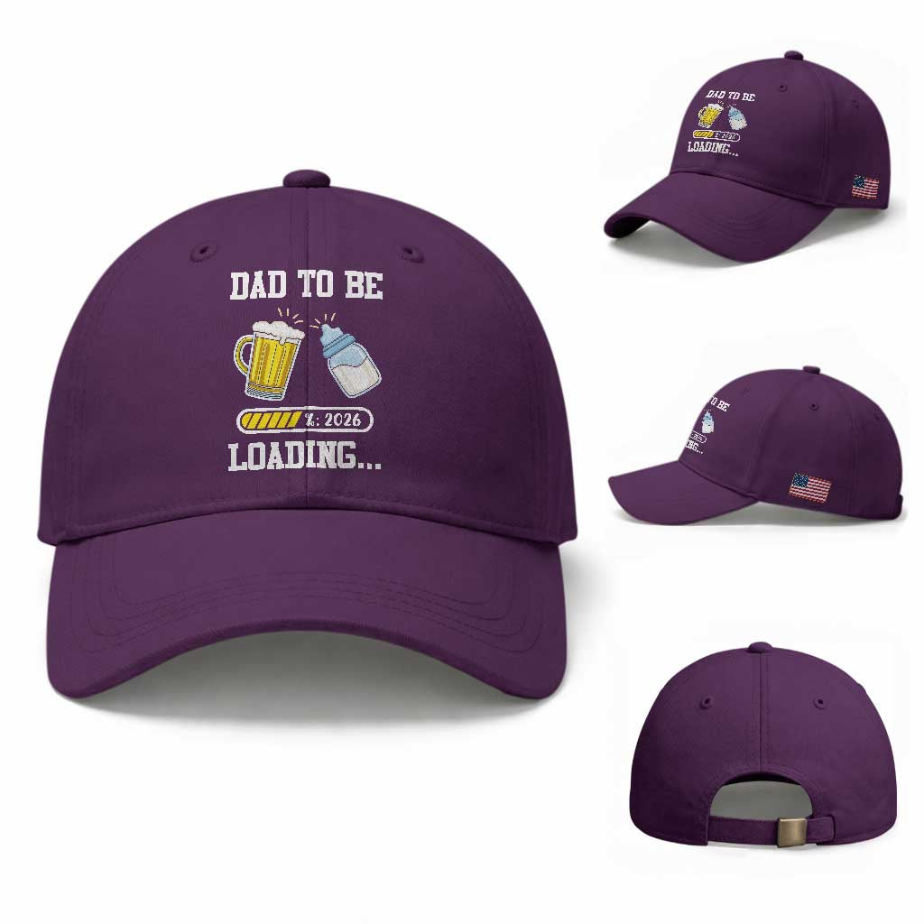 Dad to Be 2026 Baseball Cap Funny Pregnancy Reveal