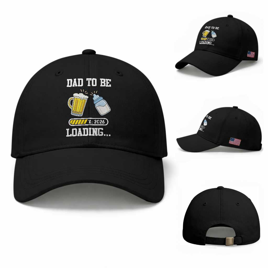 Dad to Be 2026 Baseball Cap Funny Pregnancy Reveal