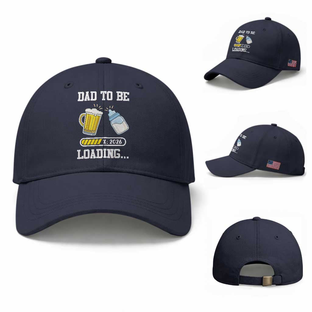 Dad to Be 2026 Baseball Cap Funny Pregnancy Reveal