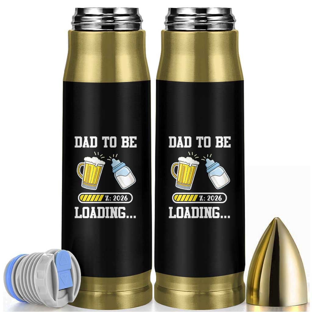 Dad to Be 2026 Bullet Tumbler Funny Pregnancy Reveal