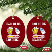 Dad to Be 2026 Ceramic Ornament Funny Pregnancy Reveal