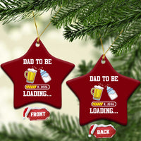 Dad to Be 2026 Ceramic Ornament Funny Pregnancy Reveal