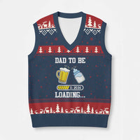 Dad to Be 2026 V-Neck Knit Sweater Vest Funny Pregnancy Reveal