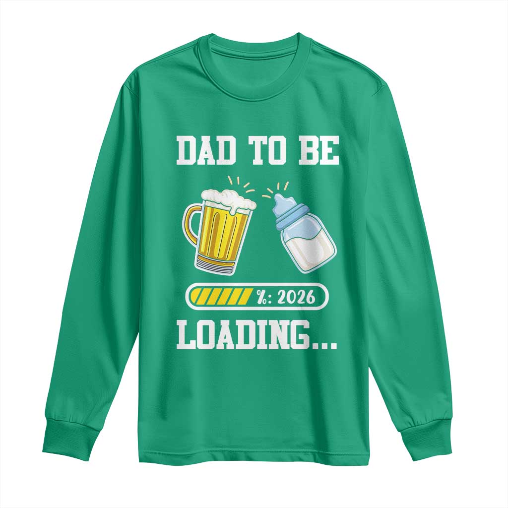 Dad to Be 2026 Long Sleeve Shirt Funny Pregnancy Reveal