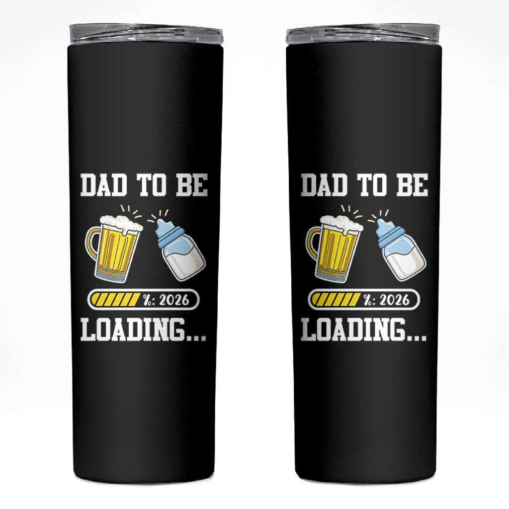 Dad to Be 2026 Skinny Tumbler Funny Pregnancy Reveal