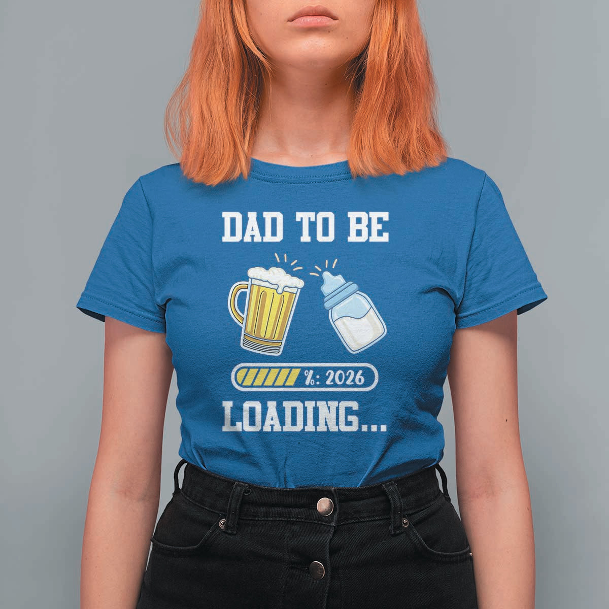 Dad to Be 2026 T Shirt For Women Funny Pregnancy Reveal