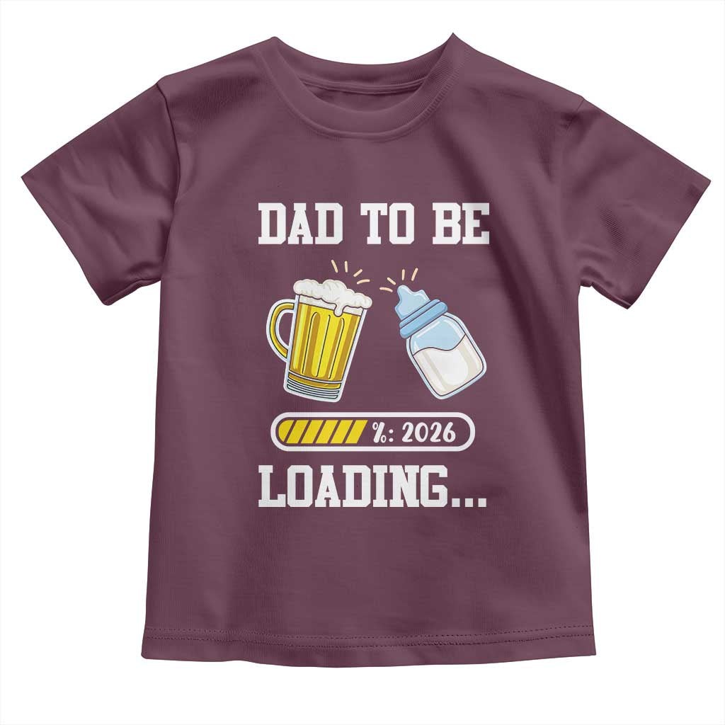 Dad to Be 2026 Toddler T Shirt Funny Pregnancy Reveal