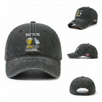 Dad to Be 2026 Washed Cotton Baseball Cap Funny Pregnancy Reveal