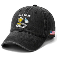 Dad to Be 2026 Washed Cotton Baseball Cap Funny Pregnancy Reveal