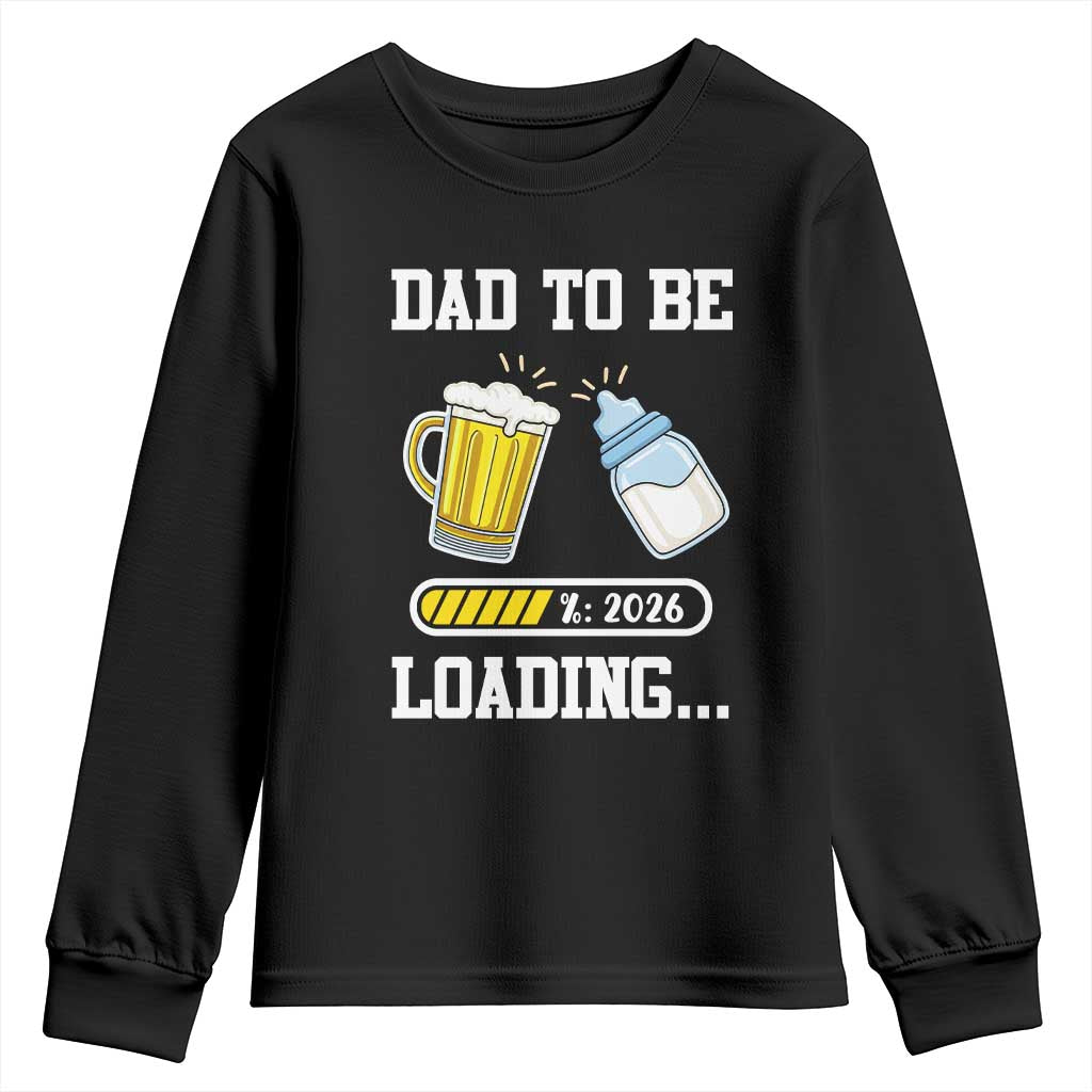 Dad to Be 2026 Youth Sweatshirt Funny Pregnancy Reveal