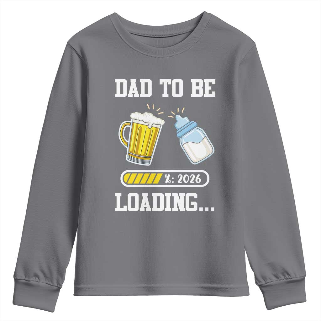 Dad to Be 2026 Youth Sweatshirt Funny Pregnancy Reveal