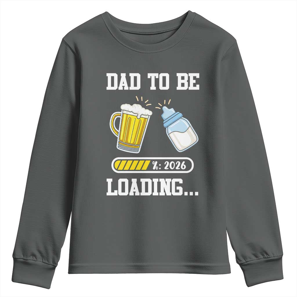Dad to Be 2026 Youth Sweatshirt Funny Pregnancy Reveal