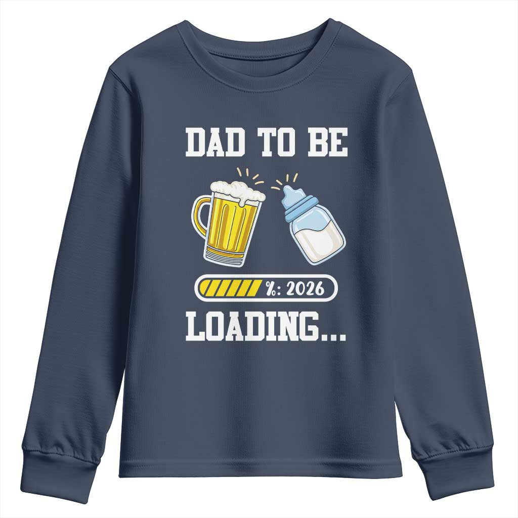 Dad to Be 2026 Youth Sweatshirt Funny Pregnancy Reveal