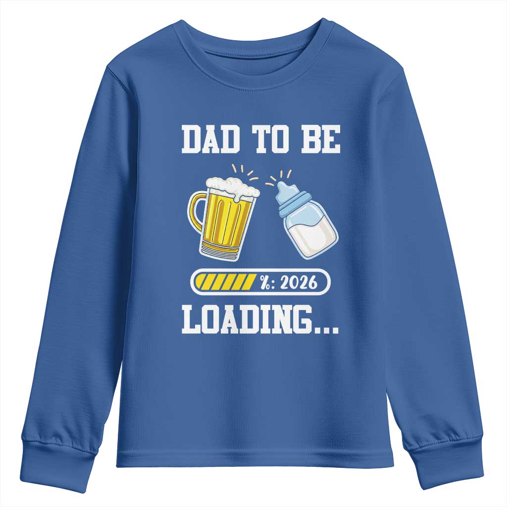 Dad to Be 2026 Youth Sweatshirt Funny Pregnancy Reveal