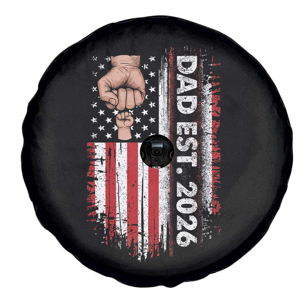 New Dad 2026 Spare Tire Cover Patriotic US American Flag Gifts Fathers Day