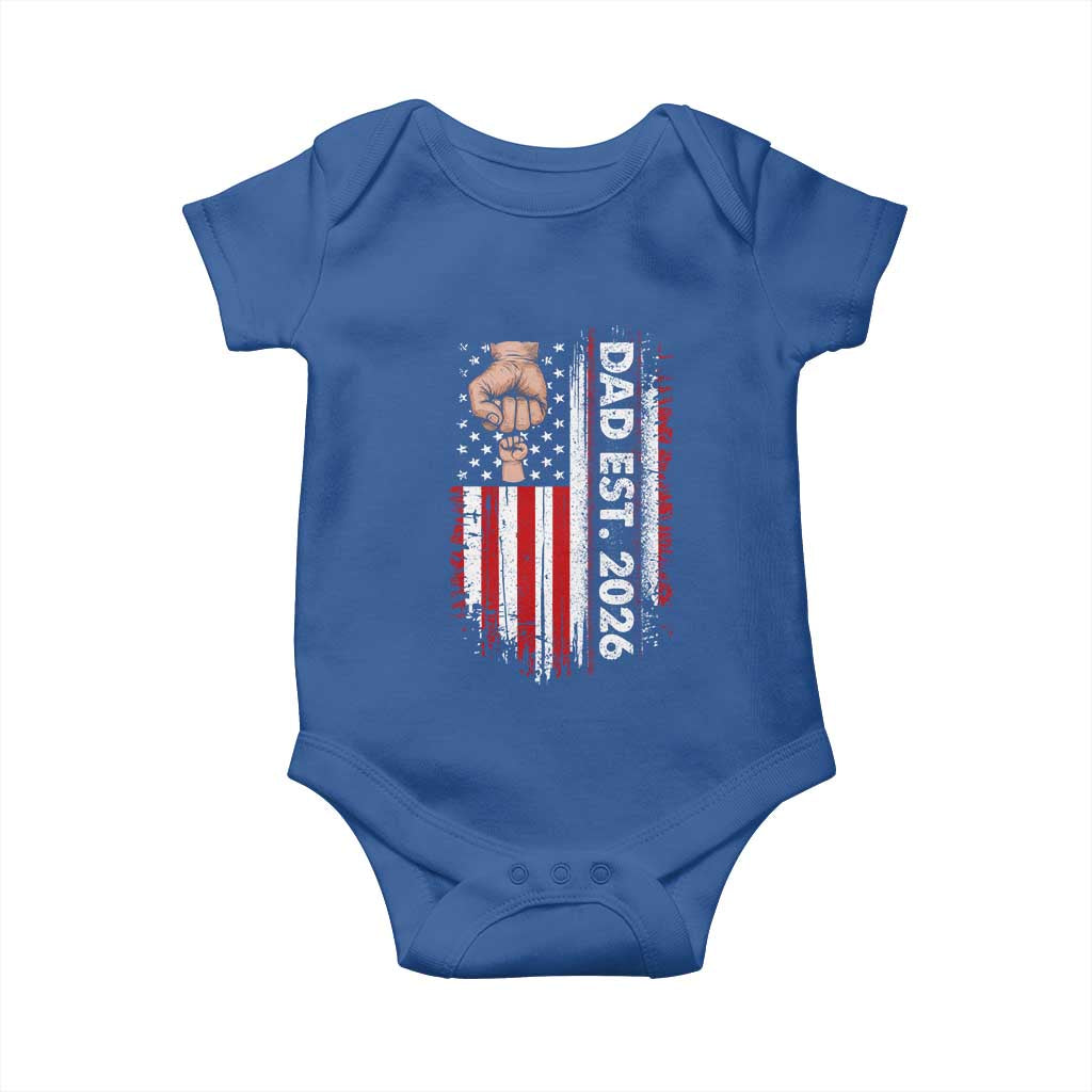New Dad 2026 Baby Onesie Patriotic US American Flag Gifts Fathers Day