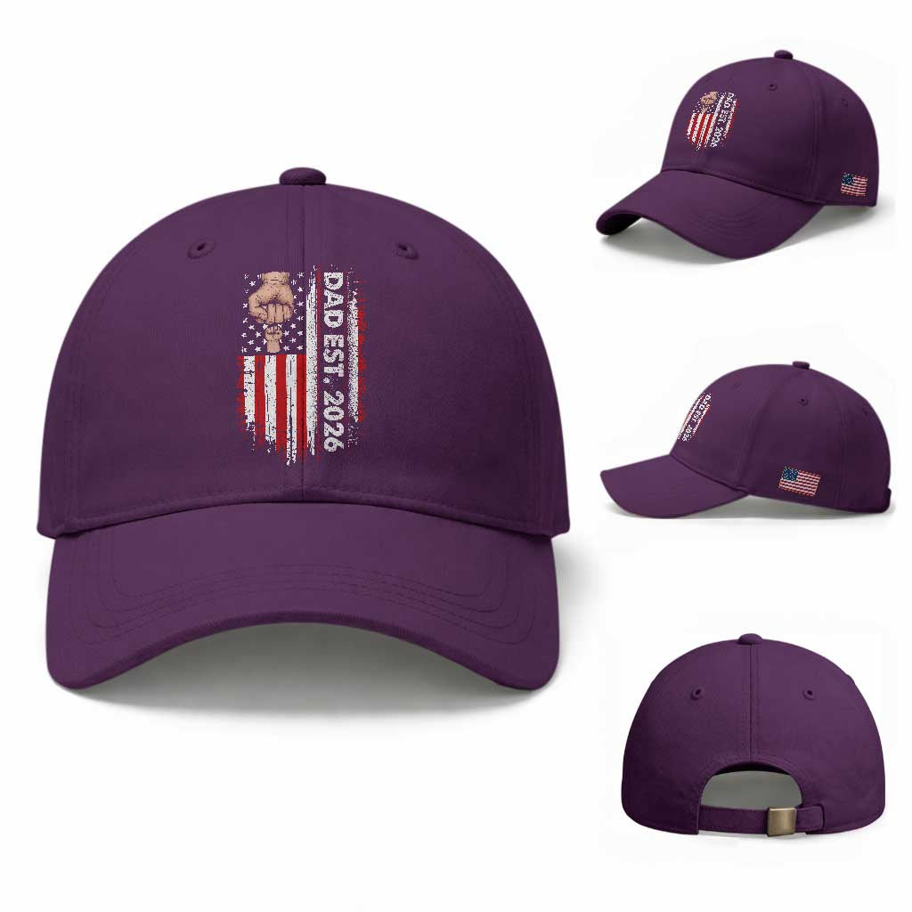 New Dad 2026 Baseball Cap Patriotic US American Flag Gifts Fathers Day