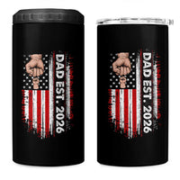 New Dad 2026 4 in 1 Can Cooler Tumbler Patriotic US American Flag Gifts Fathers Day