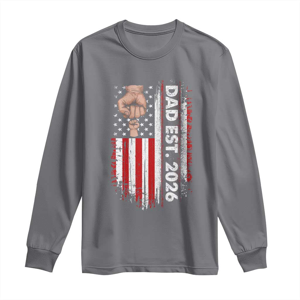 New Dad 2026 Long Sleeve Shirt Patriotic US American Flag Gifts Fathers Day