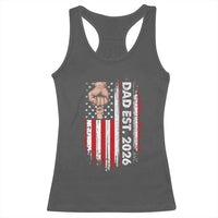 New Dad 2026 Racerback Tank Top Patriotic US American Flag Gifts Fathers Day