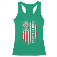 New Dad 2026 Racerback Tank Top Patriotic US American Flag Gifts Fathers Day