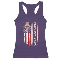 New Dad 2026 Racerback Tank Top Patriotic US American Flag Gifts Fathers Day