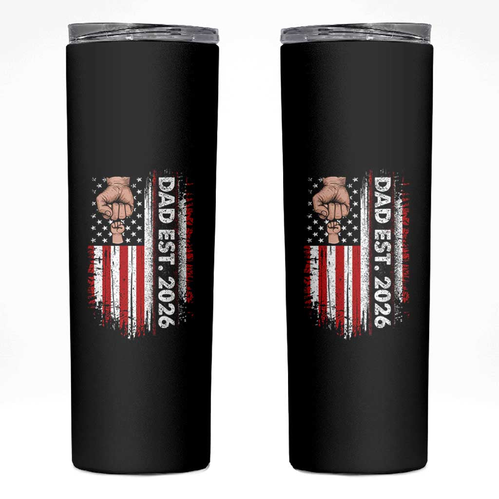 New Dad 2026 Skinny Tumbler Patriotic US American Flag Gifts Fathers Day
