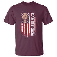New Dad 2026 T Shirt Patriotic US American Flag Gifts Fathers Day