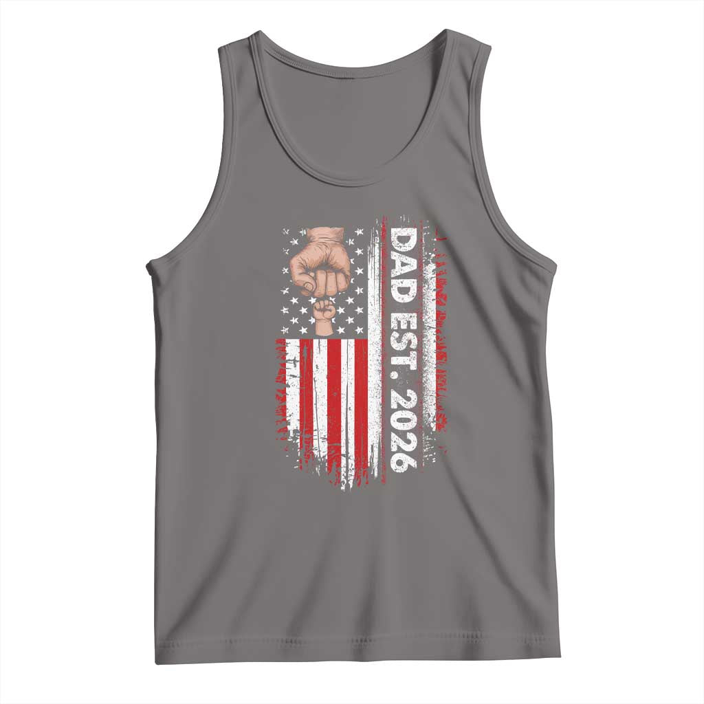 New Dad 2026 Tank Top Patriotic US American Flag Gifts Fathers Day