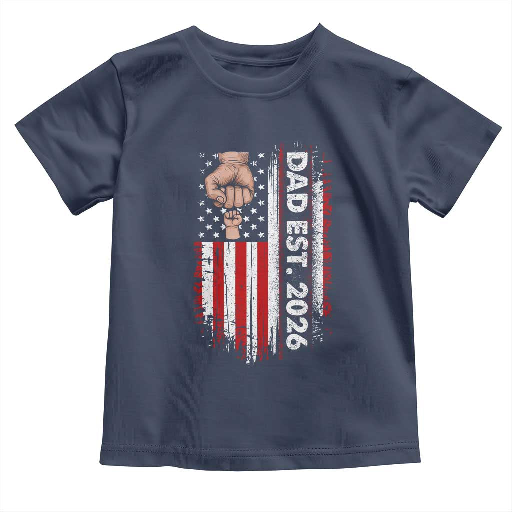 New Dad 2026 Toddler T Shirt Patriotic US American Flag Gifts Fathers Day