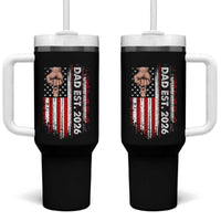 New Dad 2026 Tumbler With Handle Patriotic US American Flag Gifts Fathers Day