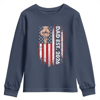 New Dad 2026 Youth Sweatshirt Patriotic US American Flag Gifts Fathers Day